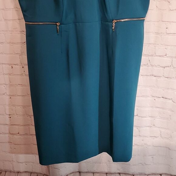 Lane Bryant teal strappy sheath dress size 26 - Picture 3 of 12
